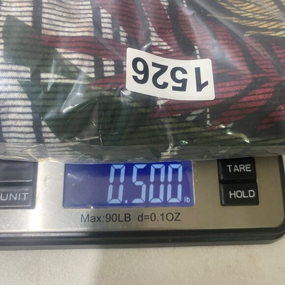 Catherines Womens Tropical Leaf Print Tunic Top 1X Plus V-Neck Asymmetrical Hem - Picture 11 of 11